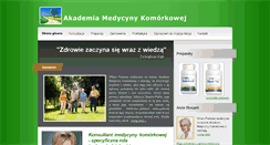 Desktop Screenshot of akademia-medycyny-komorkowej.pl